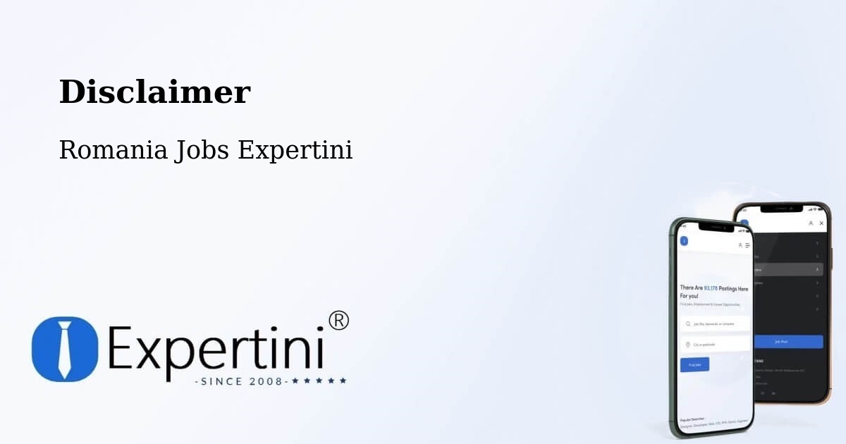 Disclaimer – Lovrin - Romania Jobs Expertini